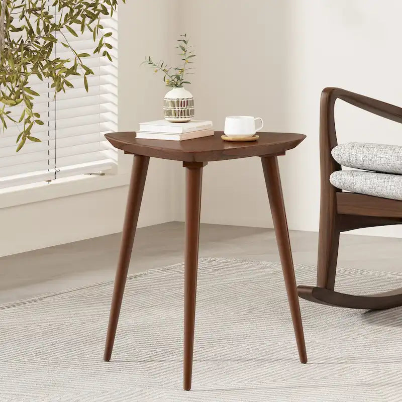 Mesa auxiliar de madera Naja Mid-Century de Christopher Knight Home - 20 L x 20 An x 22.75 Al