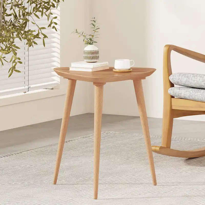 Mesa auxiliar de madera Naja Mid-Century de Christopher Knight Home - 20 L x 20 An x 22.75 Al